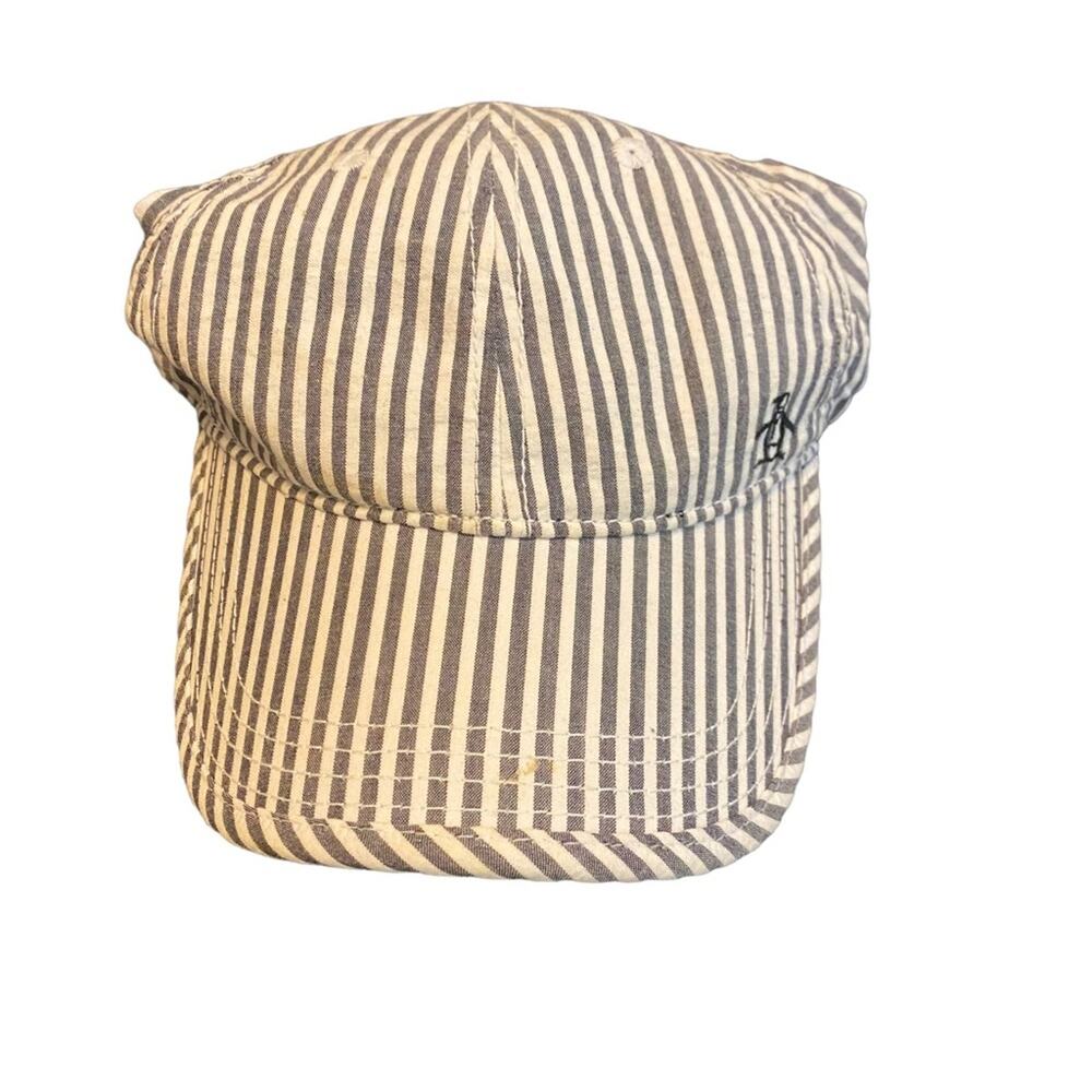 Original Penguin Dandy Curved Cotton Hat Adjustable Back Strap "Dress Blues"